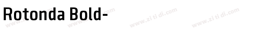 Rotonda Bold字体转换